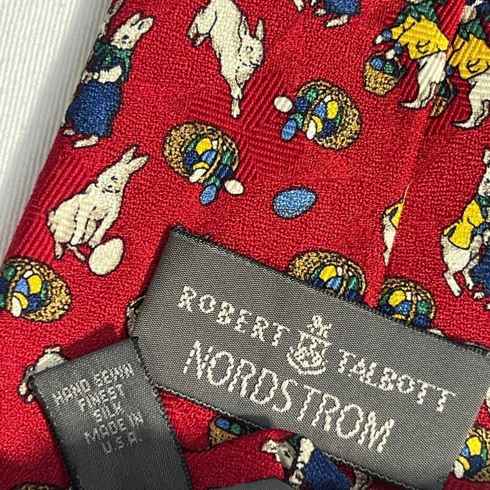 Easter tie Spring fashion Robert Talbott Nordstrom men's necktie bunny eggs silk